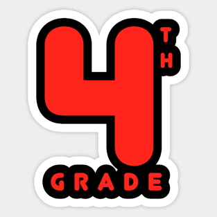 4th Grade Sticker